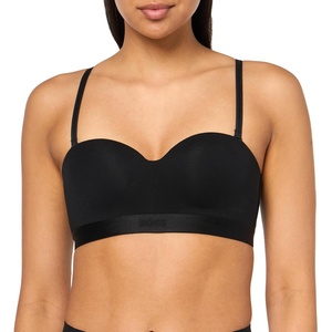 BOSS Women’s Bea Jersey Mix Push Up Bra(Iconic Black)