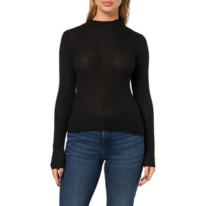 BOSS Women’s Fenni Fitted Turtle Neck Wool Sweater(Shadow Black)