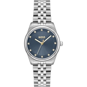 BOSS Women’s Graceful Precious Watch, Stainless Steel Bracelet 3B Modern, Stylish Timepiece – Gift for Her 32mm(Silver)