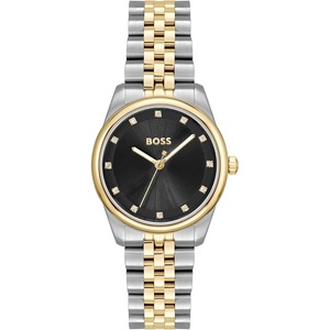 BOSS Women’s Graceful Precious Watch, Stainless Steel Bracelet 3B Modern, Stylish Timepiece – Gift for Her 32mm(Two Tone)