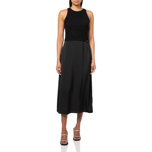 BOSS Women’s Hybrid Knit Dress(Black Carbon)