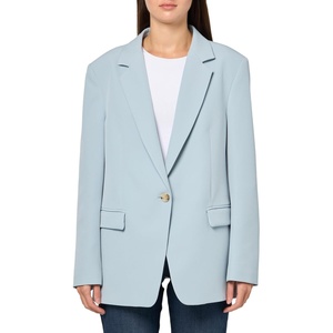 BOSS Women’s Jabla Essential One Button Fitted Blazer(Icy Moon)