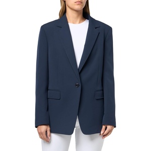 BOSS Women’s Jabla Essential One Button Fitted Blazer(Night Tide)