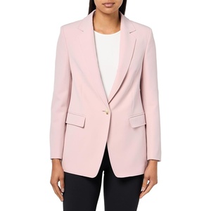 BOSS Women’s Jabla Fitted One Button Blazer(Pink Quartz)