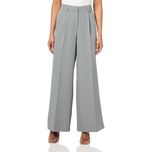 BOSS Women’s Jabla Wide Leg Dress Trousers(Blue Topaz)
