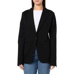 BOSS Women’s Jaslim Fitted One Button Blazer(Black Oil)