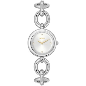 BOSS Women’s Live Watch – Stainless Steel Case, Elegant Two-Hand Design, Polished Bracelet, Quartz Movement, Timeless Elegance for Every Occasion – Gift for Her
