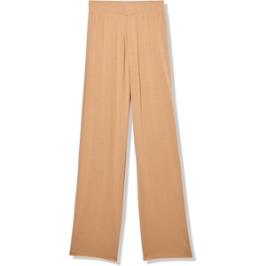 BOSS Women’s Regular Fit Soft Jersey Lounge Pants(Medium Beige)