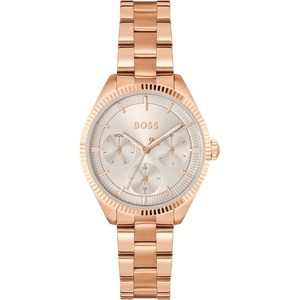 BOSS Women’s Sage Sport Multifunction Watch – Stainless Steel Case, Elegant Sunray Dial, Day-Date-24-Hour Sub-Eyes, Quartz Movement, Classic and Versatile Design – Gift for Her