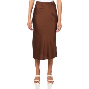 BOSS Women’s Satin Midi Skirt(Rust)