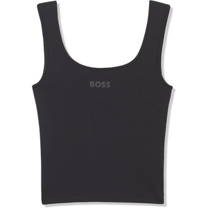 BOSS Women’s Soft Jersey Scoop Neck Tank Top(Black)