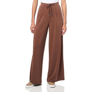 BOSS Women’s Soft Pleat Wide Leg Jersey Trousers(Rust)