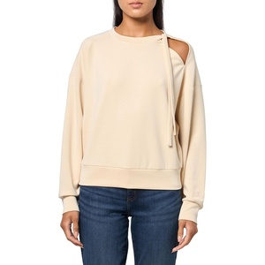 BOSS Women’s Soft Touch Sweatshirt With Bow(Light Beige)
