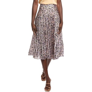 BOSS Women’s Vlissa Pleated Skirt(Multicolor)