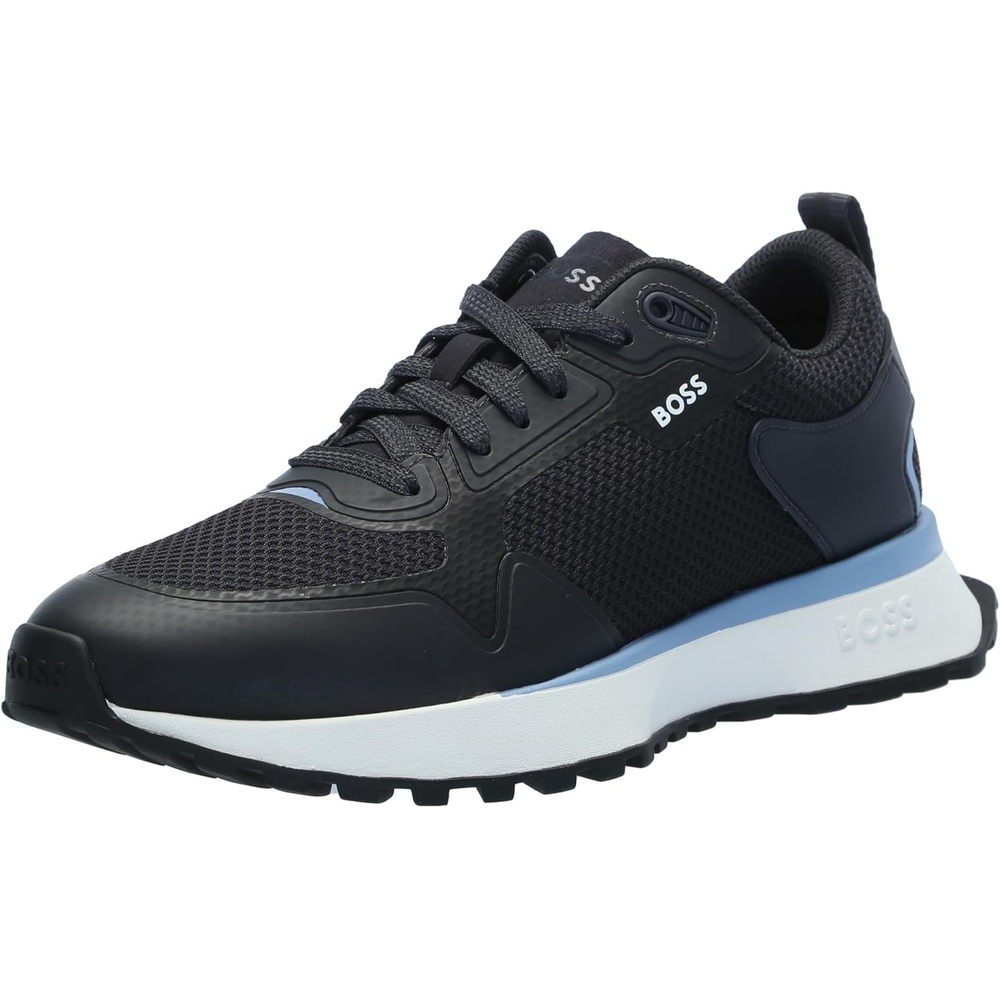 image:imageBOSS Mens Big Logo Mesh Mix Lace Up SneakerBlueberry Blue
