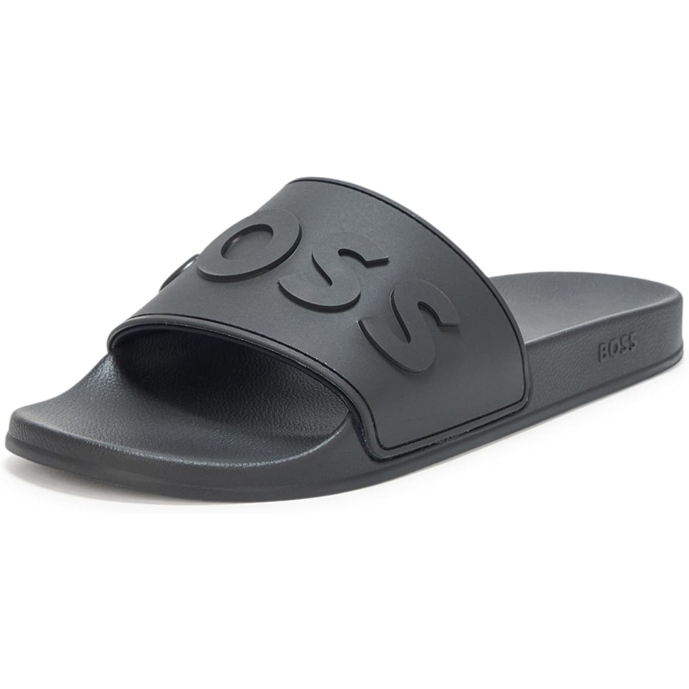image:imageBOSS Mens Big Logo Slide SandalsBlack Olive