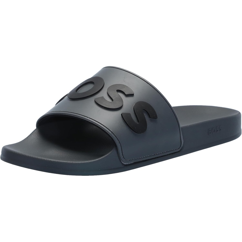 image:imageBOSS Mens Big Logo Slide SandalsCharcoal Grey