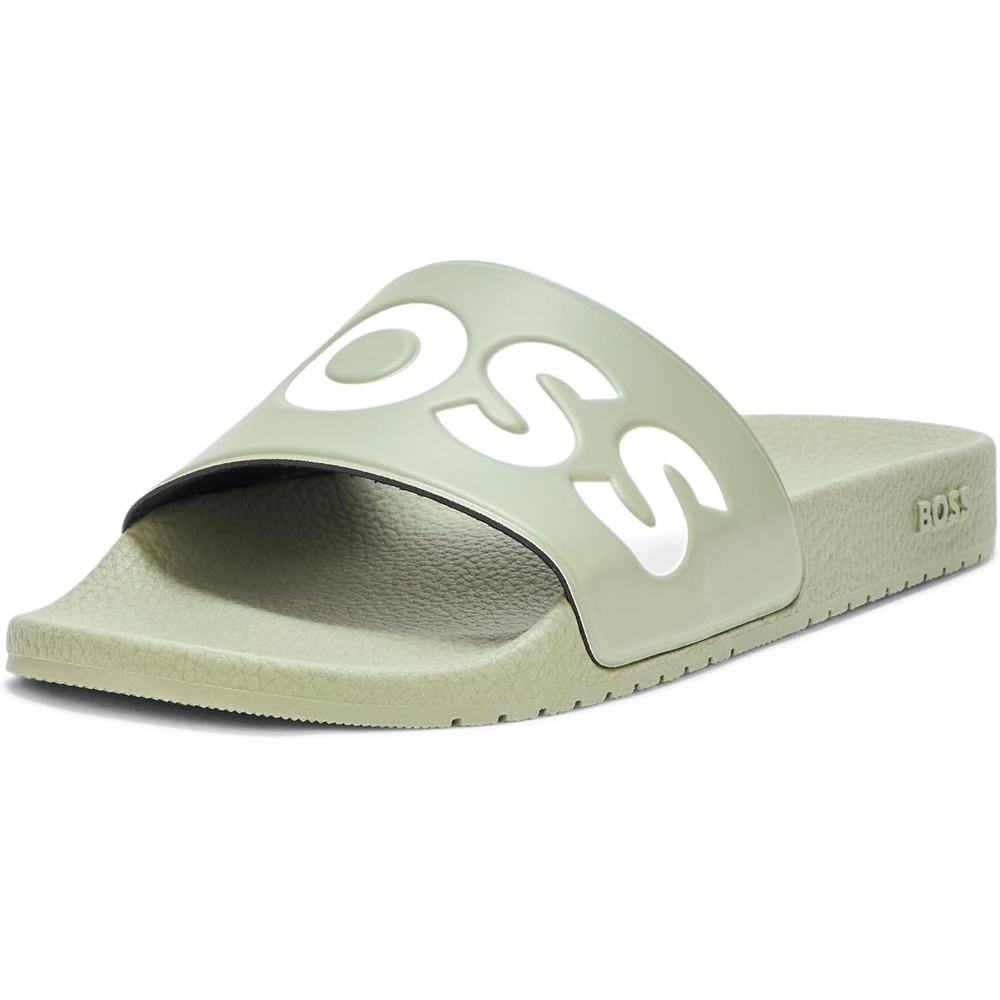 image:imageBOSS Mens Big Logo Slide SandalsMuted Sage