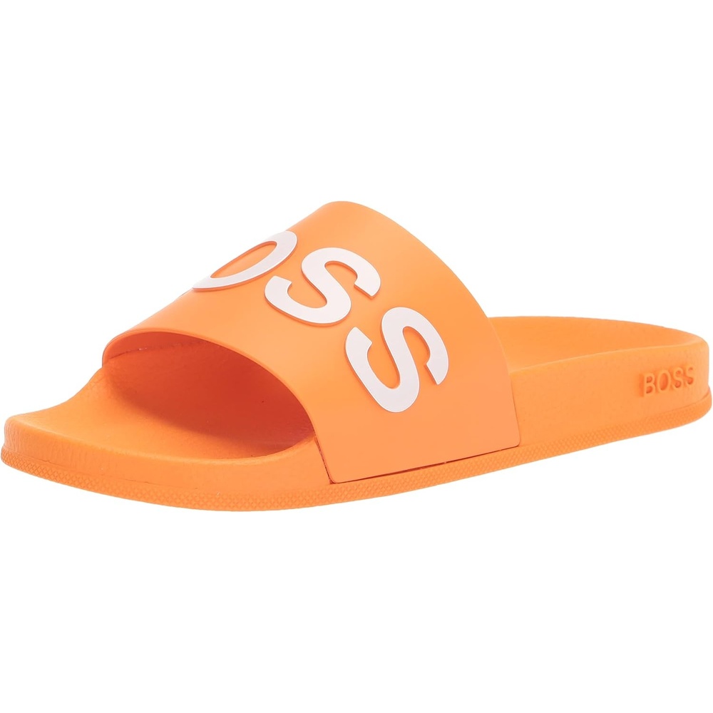 image:imageBOSS Mens Big Logo Slide SandalsSolar Orange