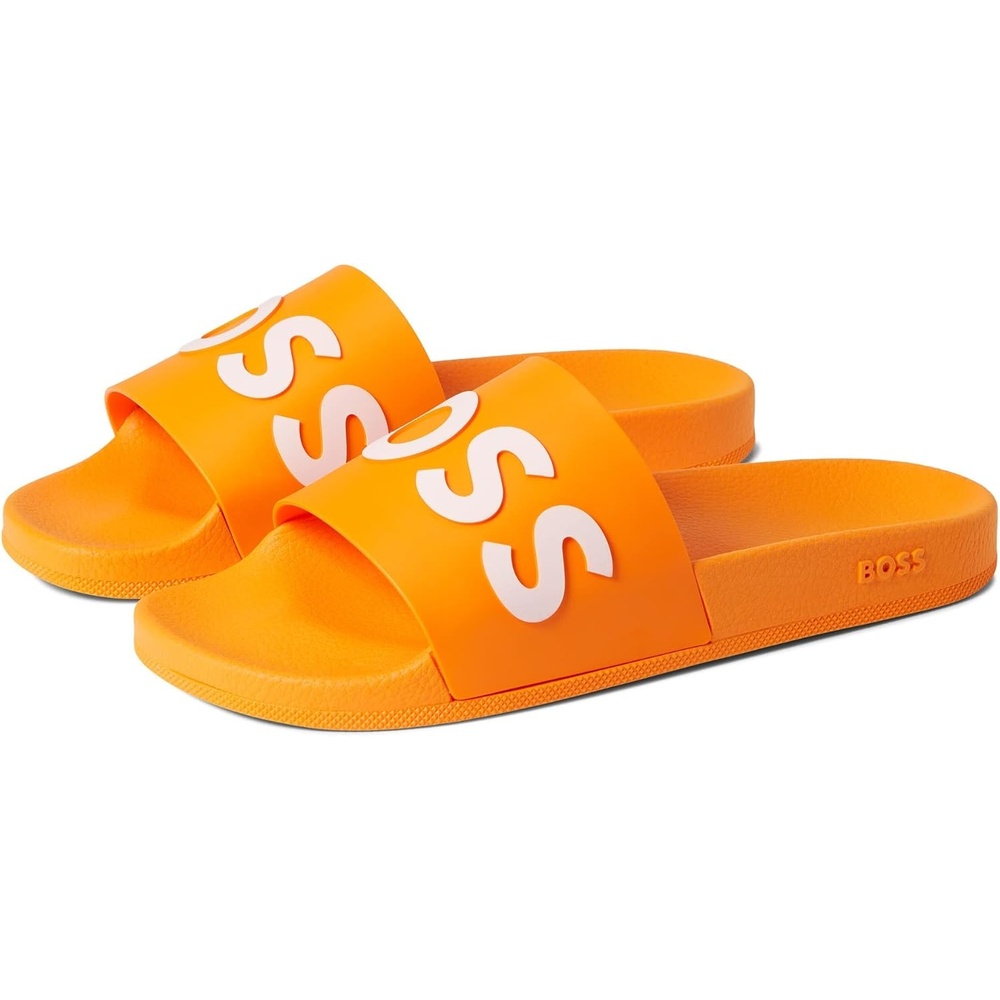 image:imageBOSS Mens Big Logo Slide SandalsSun Orange