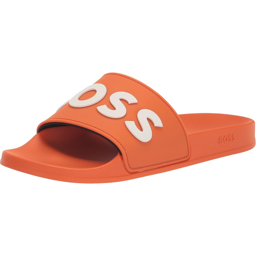 image:imageBOSS Mens Big Logo Slide SandalsTangerine Orange