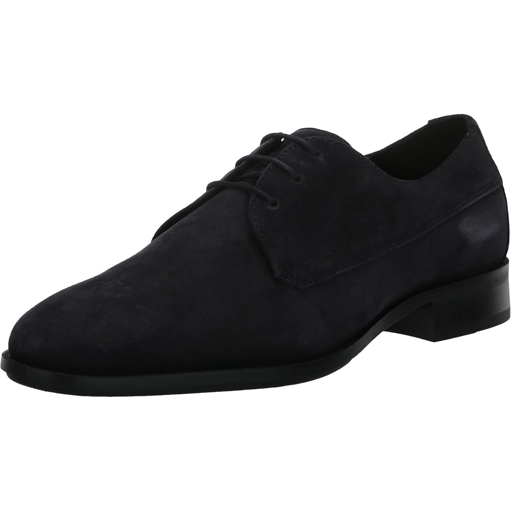 image:imageBOSS Mens Colby Smooth Suede Lace Up Derby Dress ShoesNavy
