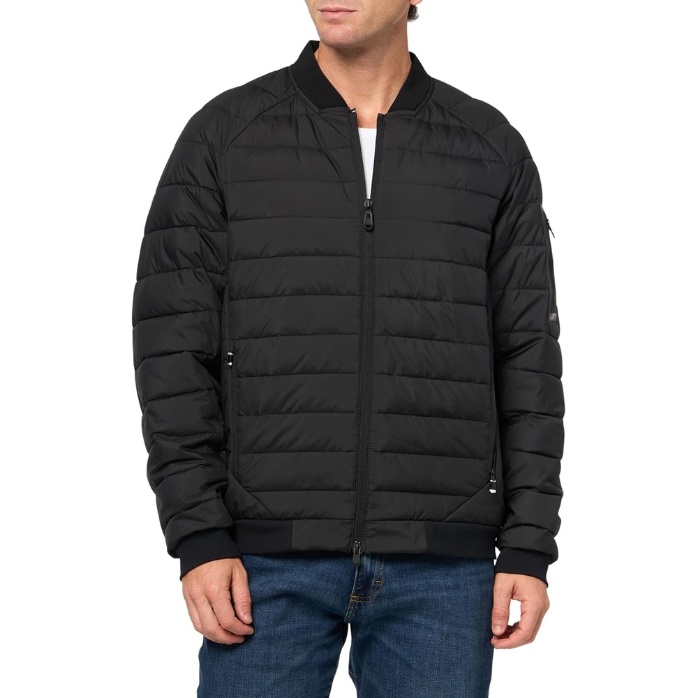 image:imageBOSS Mens Nylon Puffer Lightweight Bomber JacketBlack Sky