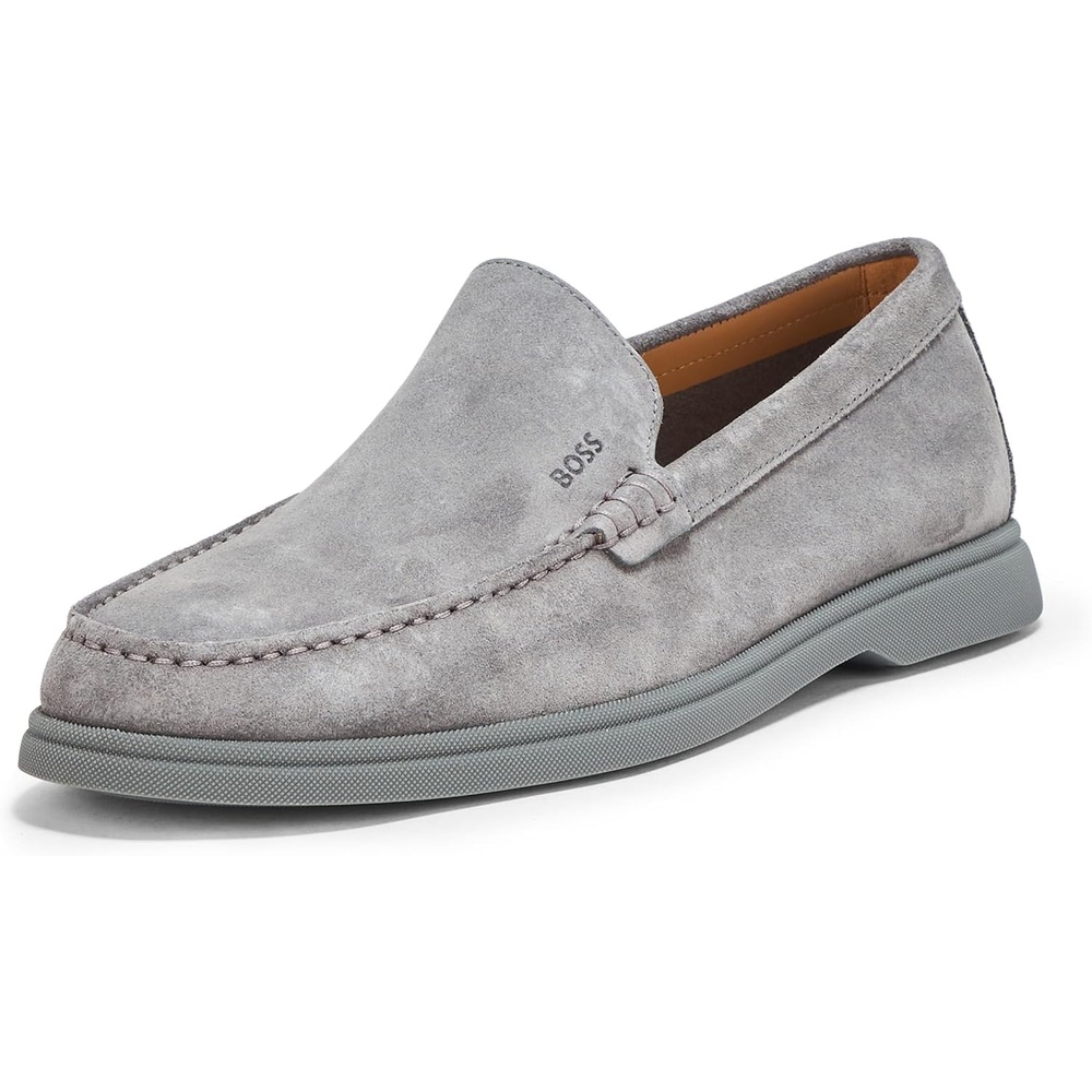image:imageBOSS Mens Sienne Suede LoafersGrey Microchip