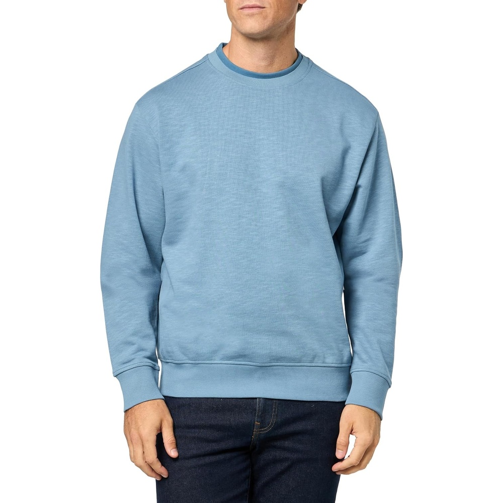 image:imageBOSS Mens Slub Yarn Single Jersey SweatshirtNiagara Mist
