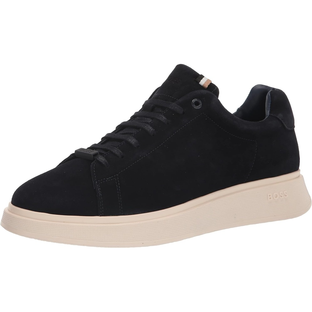 image:imageBOSS Mens Suede Sneakers with Rubber SoleMedival Blue