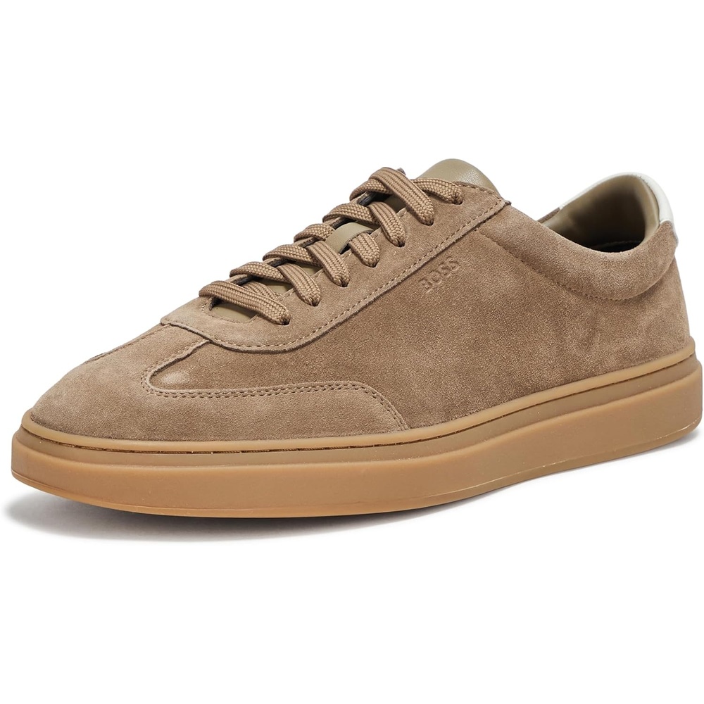 image:imageBOSS Womens Kieran Cupsole Suede SneakerTruffle