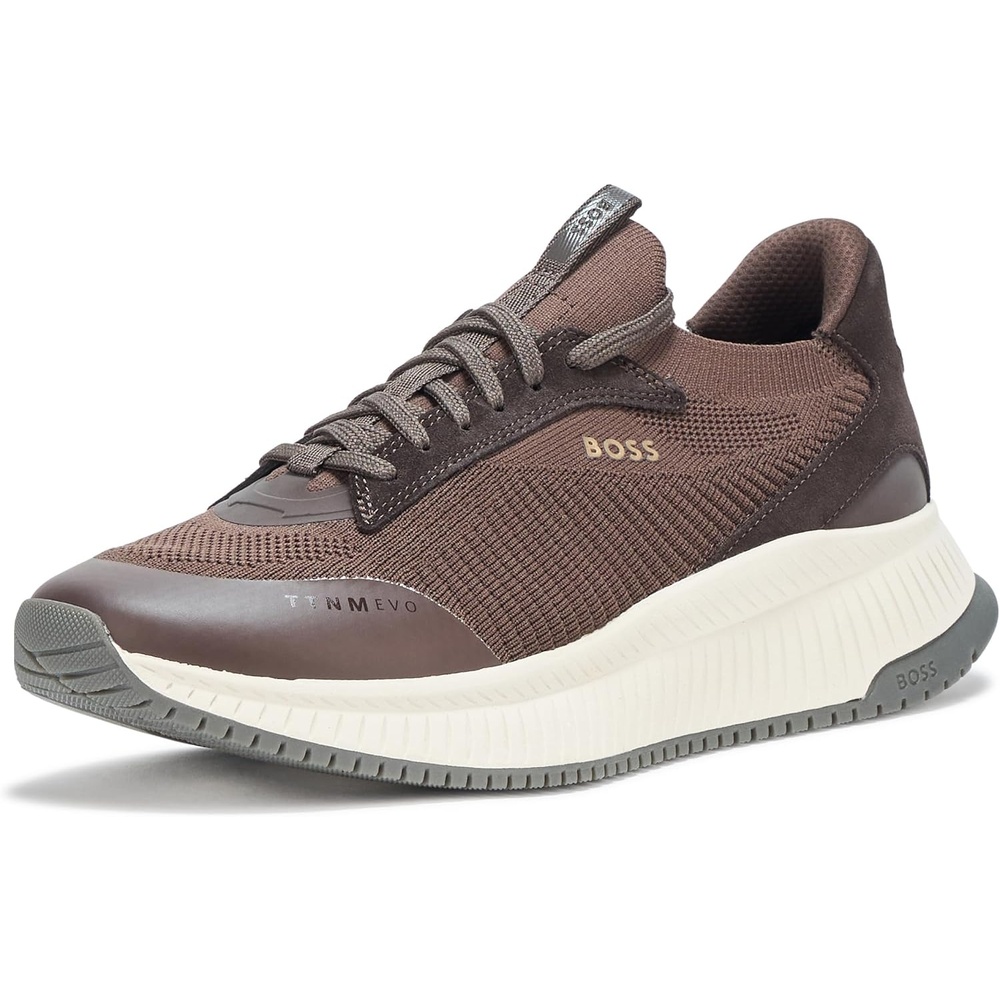 image:imageBOSS Womens Modern Knit Structure Running SneakerCappuccino Brown