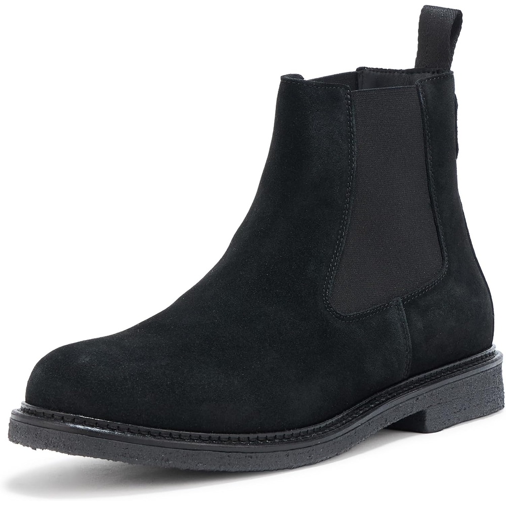 image:imageBOSS mens Kobe Suede Chelsea BootsBlack Gloss
