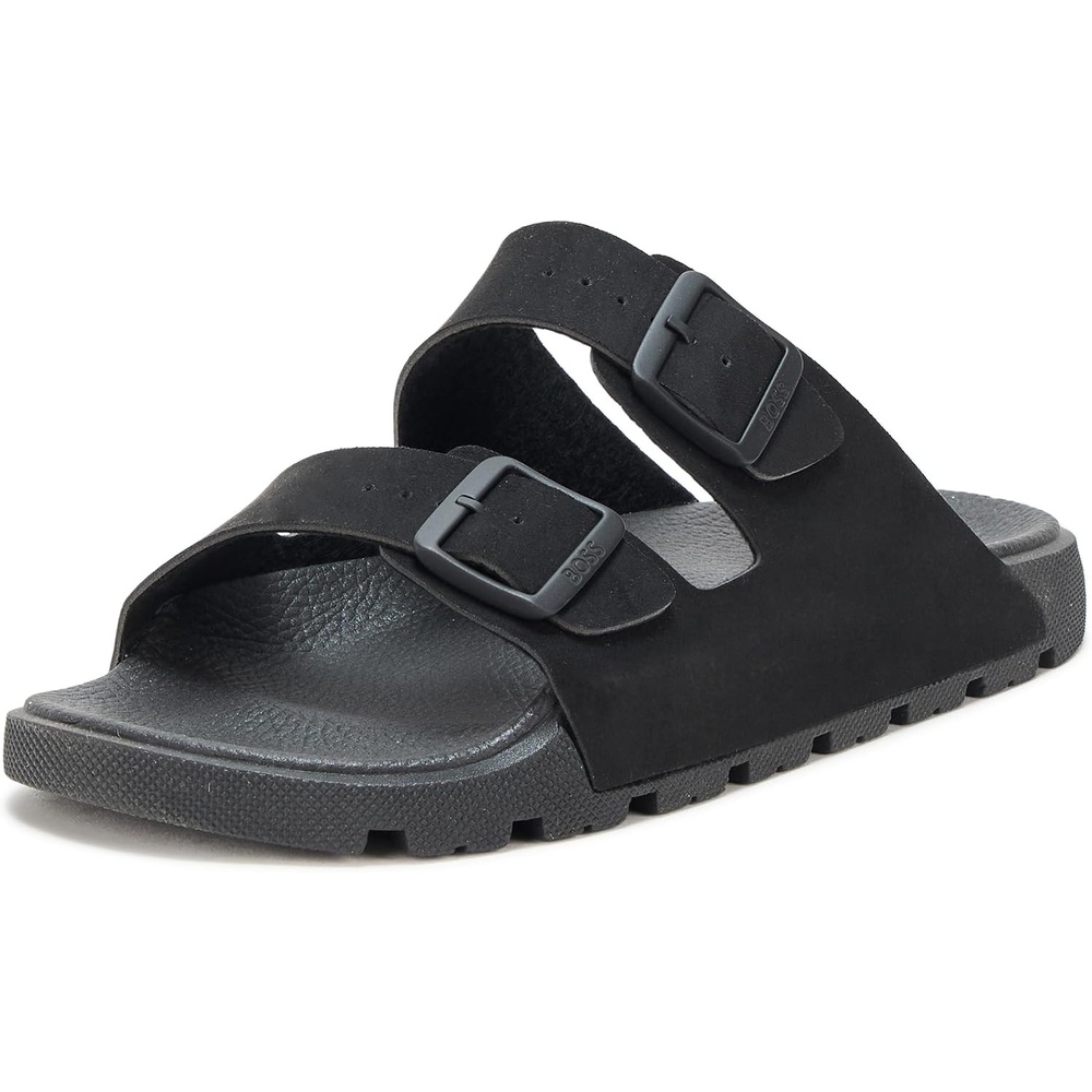 image:imageBOSS mens Surfley Two Strap SandalsBlack Cream