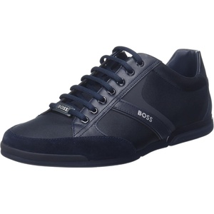 BOSS Green by Hugo Men’s Saturn Low Profile Low Top Sneaker Shoe, Dark Blue, 8 M US
