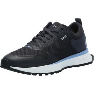 BOSS Men’s Big Logo Mesh Mix Lace Up Sneaker(Blueberry Blue)