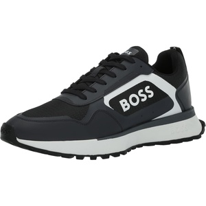 BOSS Men’s Big Logo Mesh Mix Lace Up Sneaker(Midnight Navy)