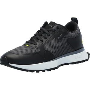 BOSS Men’s Big Logo Mesh Mix Lace Up Sneaker(Mushroom Grey)