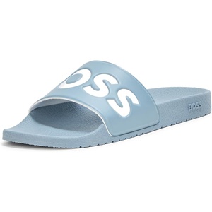 BOSS Men’s Big Logo Slide Sandals(Blue Eyes)