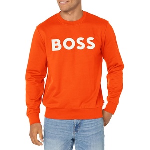 BOSS Men’s Bold Logo Sporty French Terry Sweatshirt(Orange.com)