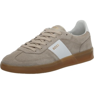 BOSS Men’s Brandon Suede Sneakers(Taupe)