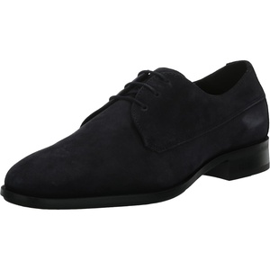BOSS Men’s Colby Smooth Suede Lace Up Derby Dress Shoes(Navy)
