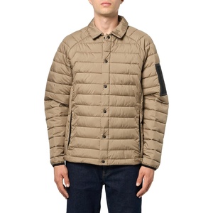 BOSS Men’s High Tech Fill Quilted Overshirt(Teak Beige)