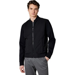 BOSS Men’s Jersey Blend Nylon Lightweight Jacket(Black Sky)