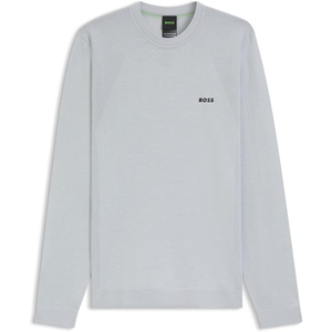 BOSS Men’s K_Momentum-lite Cn Knitted Sweater (Pack of 1)(Light/Pastel Grey 054)