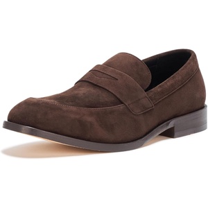 BOSS Men’s Limber Suede Leather Loafer(Dark Timber Wood)