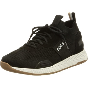 BOSS Men’s Mesh Mix Running Sneakers(Charcoal14)