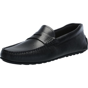 BOSS Men’s Noel Grainy Leather Moccasins(Black Currant)