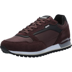 BOSS Men’s Parkour Runn Sneakers(Burgundy Plum)