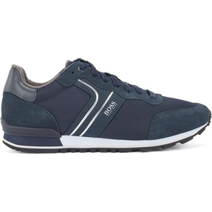 BOSS Men’s Parkour Runn Sneakers(Dark Blue)